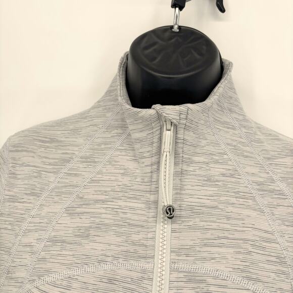 Lululemon Define Jacket 10 Full Zip Light Gray Gym Workout Training Yoga - Picture 2 of 10